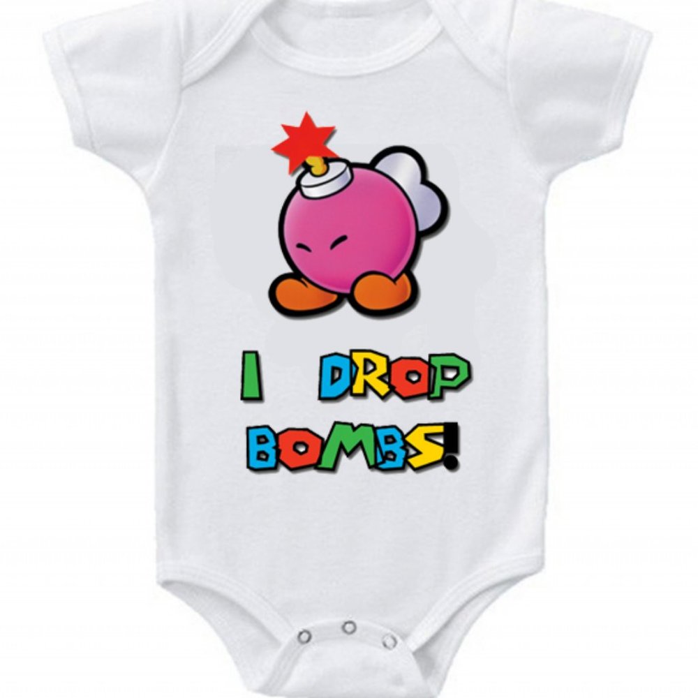 Brand New Baby Cute Bodysuit Mario Brothers Drop B